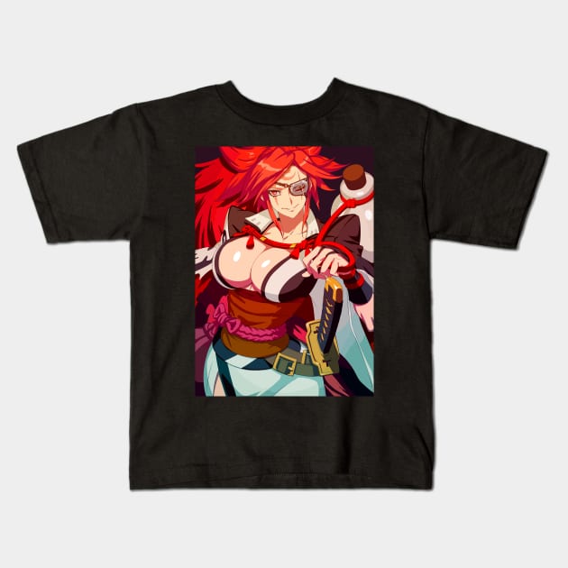 Guilty Gear Baiken Kids T-Shirt by Kams_store